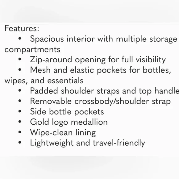 HAPP Levy Elegant Black Gold Trim Quilted Baby Shoulder Bag convertible Backpack - Picture 15 of 16